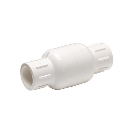Homewerks Check Valve 1-1/4in D X 1-1/4in D Solvent PVC Spring Loaded VCKP40E6B