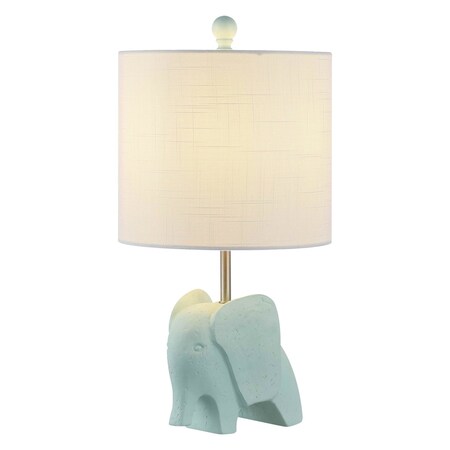 Jonathan Y Koda 17.5" Eclectic Southwestern Resin/Iron Elephant LED Kids' Table Lamp, Turquoise JYL1143B
