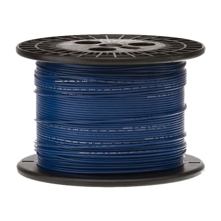 Remington Industries 22 AWG Stranded Hook Up Wire, Blue, 500 ft, 0.050" Diameter, 300V 22UL1061STRBLU500