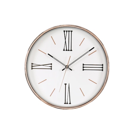 Monarch Specialties Clocks, 14-in. Round, Wall Clock, Gold Frame, Transitional I 9094