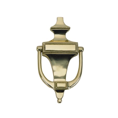 Camp Usa Rope Door Knocker 6-.50 in. Polished Brass CA2531774