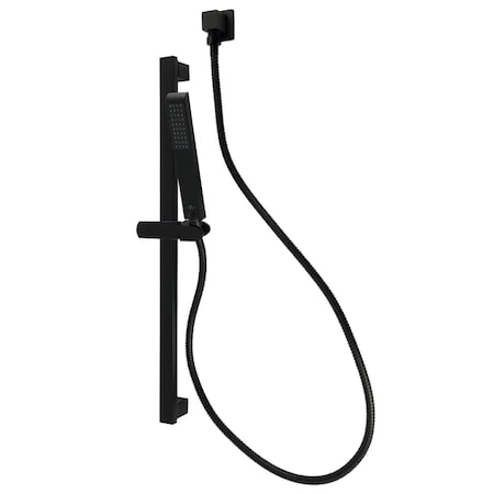Kingston Brass Shower System with Slide Bar and Hand Shower, Matte Black KXK2540