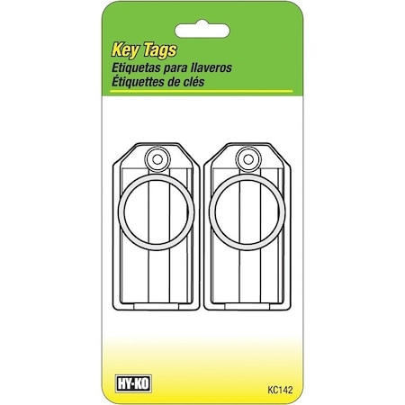 Hy-Ko Key Identification Tag, Plastic KC142