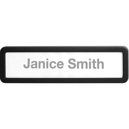 Lorell Cubicle Nameplate Black 80669