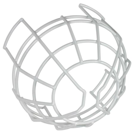 Safety Technology International Wire Cage, Steel, Surface Mount, 8 1/2 in W x 8 1/2 in H x 6 1/4 in D, White STI-9714