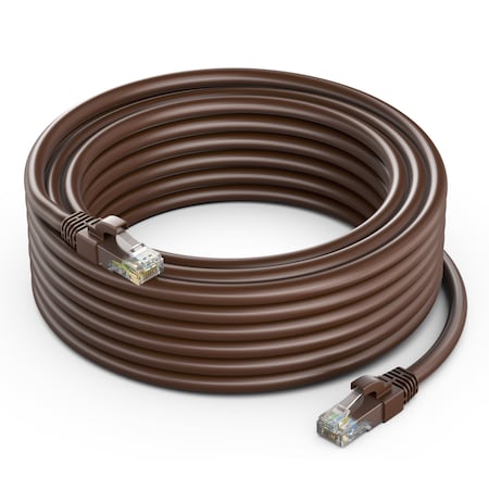 Maximm 20ft Cat6 Pure Copper UTP Ethernet Cable, Brown CAT6-20FT-BROWN