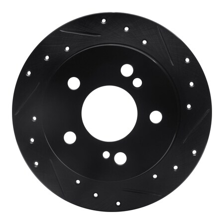 Dynamic Friction Co DFC Brake Rotor - Drilled and Slotted - Black 633-63015R