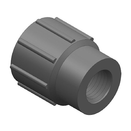 Zoro Select CPVC, CouplingBody, 1inNPT, 1/2inNPT 9830130