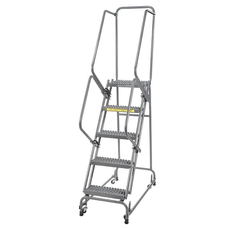 Ballymore 83 in H Steel Rolling Ladder, Steel, 50"H, 5 Steps FSH518RSU