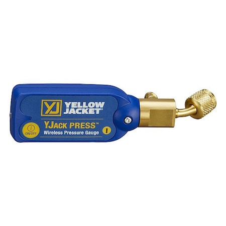 Yellow Jacket High Pressure Gauge, LCD, Brass, Visual 67065