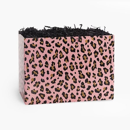 Nashville Wraps Lipstick Leopard Basket Box, Large 10.25x6x7.5, 6PK LPLL