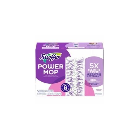 Swiffer PowerMop Mopping Pads, Purple, 5 / Box, 4PK 8188