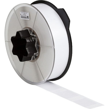 Brady WraparoundLabel, White, Vinyl, 1-1/2inW WRAP-5-417