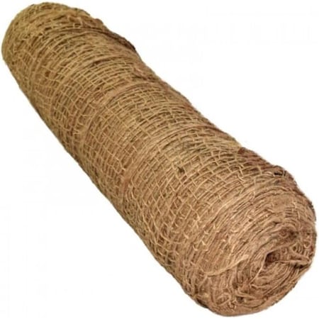 Farm Plastic Supply Jute Erosion Control Cloth, 4ftx225ft, Soil Saver Mesh Blanket, Jute Netting Z-Jute-4001
