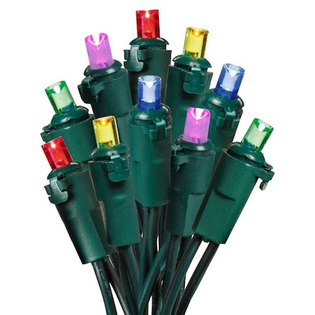 Hometown Holidays Light Set, Christmas, 120 V, 4.8 W, 70-Lamp, LED Lamp, 25,000 hr Average Life U15E302K