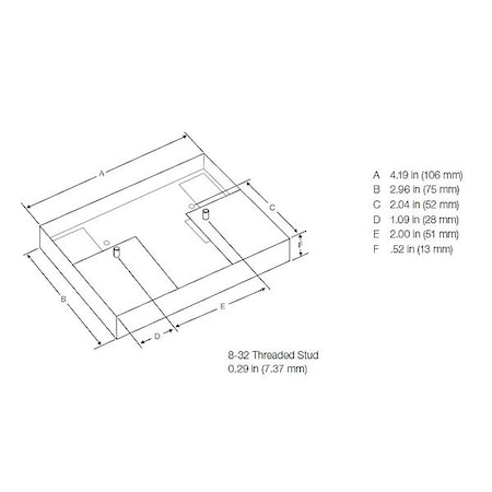 Lutron Adapter Plate, For Studded Ballasts CFL-JBA-FAB