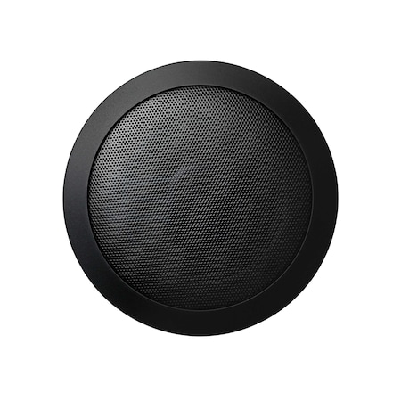 Mr. Steam MusicTherapy 6.5 in.  Speaker in Round Black MSSPEAKERSRD-BK