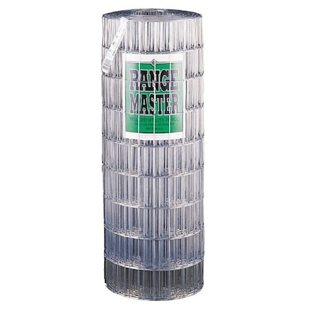 Rangemaster Welded Utility Fence, 100 ft L, 36 in H, 2 x 4 in Mesh, 14 Gauge, Galvanized 7742