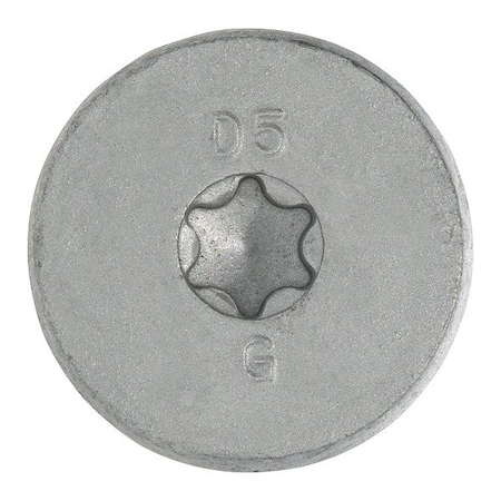 Dewalt Screw Anchor, 1/4 in Dia., Flat, 5 in L, Steel Zinc Plated, 50 PK DFM5ELG205S