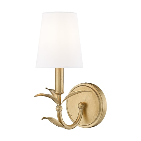 Z-Lite Aslin Gold Leaf 1 Light Wall Sconce 830-1S-GLF