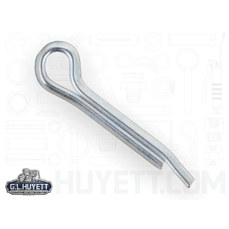 Huyett Hammerlock Cotter Pin, Zinc Plated Carbon Steel, 0.156 in Dia x 1.000 in Effective Length CPHZ-156-1000