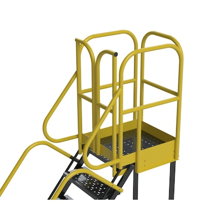 Ballymore 102 in H Steel Rolling Ladder, 6 Steps PL063228P