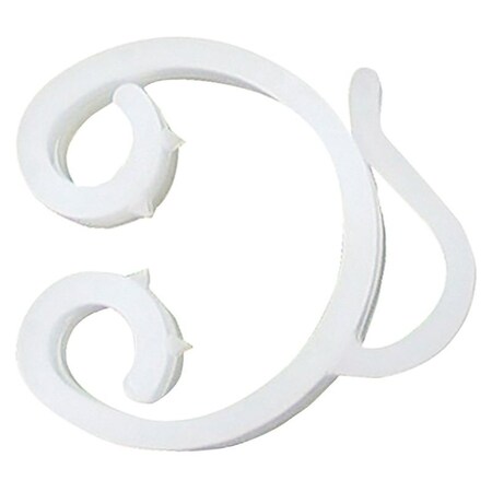 Adams 3210-99-1640 Deck Clip, Polypropylene, White 258279