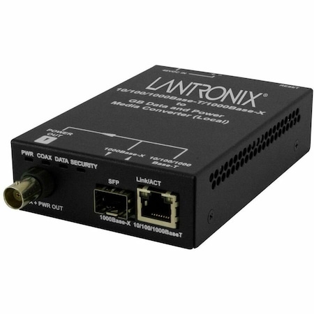 Transition Networks ETHERNET OVER COAX, PD BNC-TO-GB RJ45 POE+/SFP REMOTE UNIT EOCPD4020-110