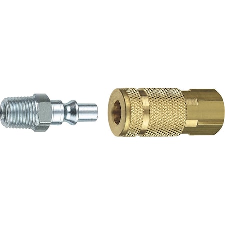 Tru-Flate 1/4'' Coupler & Plug 13-301