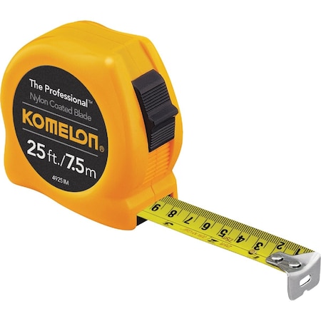 Komelon The Professional 7.5m/25 Ft. Metric/SAE Tape Measure 4925IM