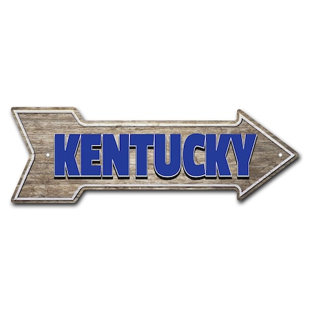 Signmission Kentucky Arrow Sign Funny Home Decor 36in Wide P-ARROW12-999788