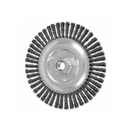 Pferd Stringer Bead Twist Knot Wheel, 6 D x 3/16 W, .02 Carbon Steel Wire, 48 Knots 419-82487