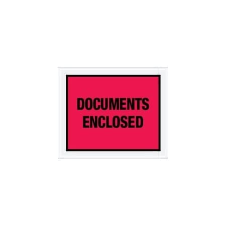 Bubblefast 10 x 12'' Red ''Documents Enclosed'' Envelopes, 500PK BFPL437