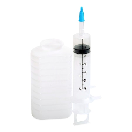 Medline Enteral Feeding System with IV Pole Bag/500 mL Container, 60 mL, 30PK DYND20335
