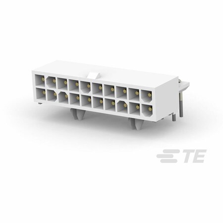 Te Connectivity Pin & Socket Connectors Header 20 Pos R/A Gold Dual Row 1-794106-1