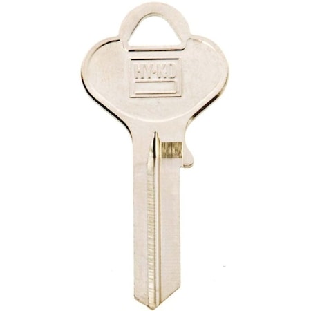 Hy-Ko Key Blank, Brass, Nickel, For: Eagle Cabinet, House Locks and Padlocks 11010EA27
