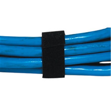 Swivel 75 in. x 12 foot- Black Cloth Tie Self-Grip Straps - Black SW2833630