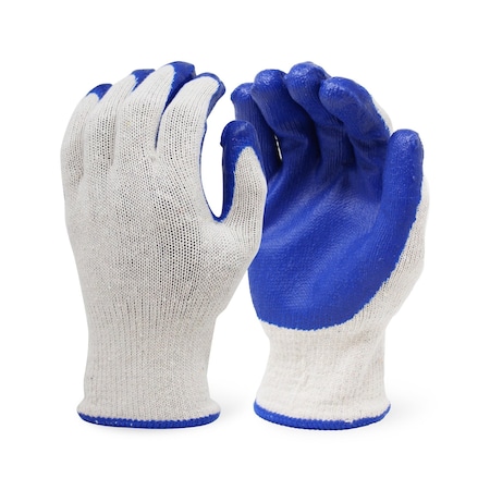 Firm Touch Blue Latex Palm Coated Glove, 10G XL, 12PK 5200 XL