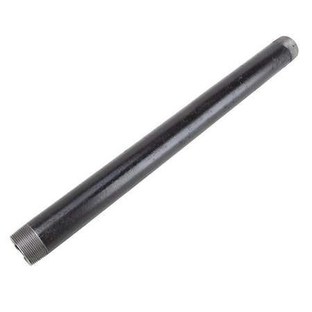 Prosource Pipe Nipple, 1-1/2 in, Male, Steel, SCH 40 Schedule, 24 in L BN 11/2X24-S