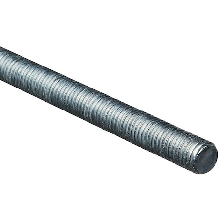 Stanley Threaded Rod, 5811 Thread, 36 in L, A Grade, Steel, Zinc, UNC Thread N179-549