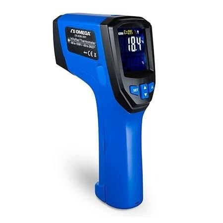 Omega Infrared Thermometer, High Performance, -50 degC to 1550 degC (-58 degF to 2822 degF), 1.5 % rdg 2 OS-836-301