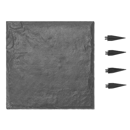 Vevor Decorative Stepping Stones with Stakes 16Pcs 15.5x15.5 in Walkway Pavers Grey, 16PK CP25-16H