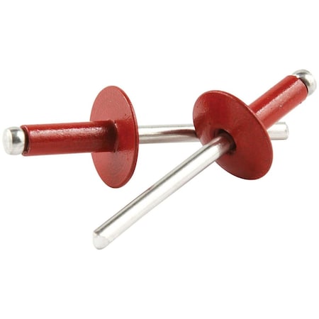 Allstar Performance Large Head Aluminum Rivet, Red, 250PK ALL18164