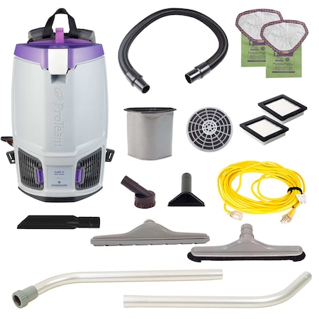 Proteam GoFit 6, 6 qt. Backpack Vacuum with Restaurant Tool Kit 107849