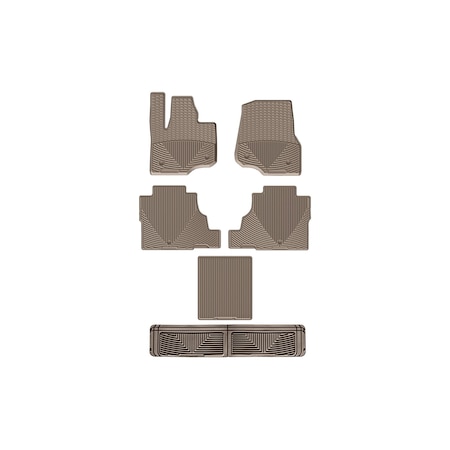 Weathertech Tan, Front, Rear, and Rear All Weather Floor Mats W477TN478TN480TN60TN