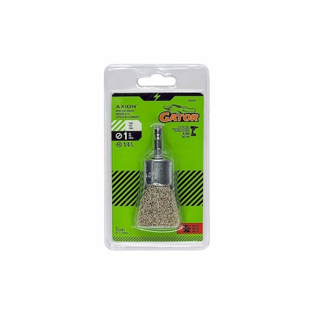 Gator Finishing 1 in. Crimped Wire End Brush, Fine 389846