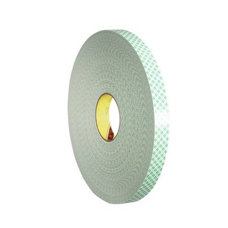 3M Double-Sided Foam Tape, 1 in W, 72 yd L, 1/32 in, Polyurethane Foam, Double-Sided, 9 PK 4032