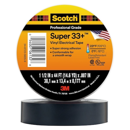 3M Scotch Vinyl Electrical Tape 33, 10PK 7010348231