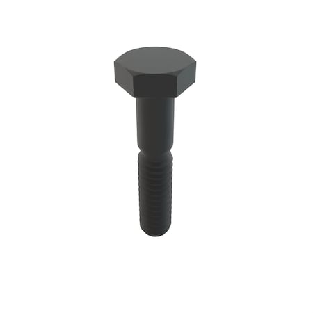 Zoro Select Not Graded, 1/4"-20 Hex Head Cap Screw, Black Oxide Stainless Steel, 1-1/4 in L, 100 PK 31-BLH-25C-125