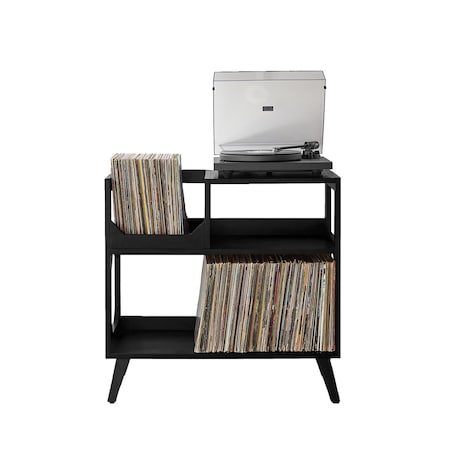 Crosley Asheville Medium Record Storage Console CF1147-BK